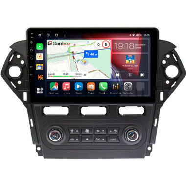 Ford Mondeo 4 2010-2014 (черная) Canbox H-Line 4165-1018 встроенный климат на Android 10 (4G-SIM, 4/32, DSP, QLed)