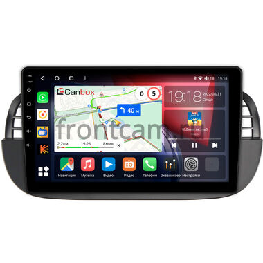 Fiat 500 2 (2007-2015) Canbox H-Line 4166-9-1394 на Android 10 (4G-SIM, 4/32, DSP, QLed)