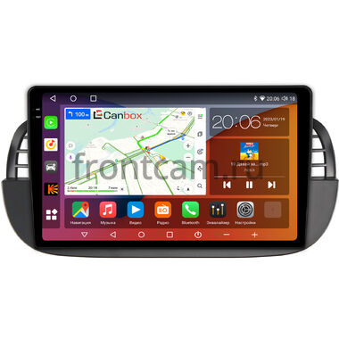 Fiat 500 2 (2007-2015) Canbox H-Line 2K 4180-9-1394 на Android 10 (4G-SIM, 4/32, DSP, QLed)