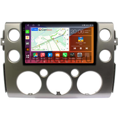 Toyota FJ Cruiser 2006-2022 (серебро) Canbox H-Line 2K 4180-9-189 на Android 10 (4G-SIM, 4/32, DSP, QLed)