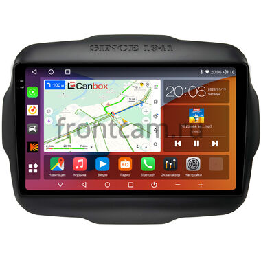 Jeep Renegade (2014-2024) Canbox H-Line 2K 4180-9-629 на Android 10 (4G-SIM, 4/32, DSP, QLed)