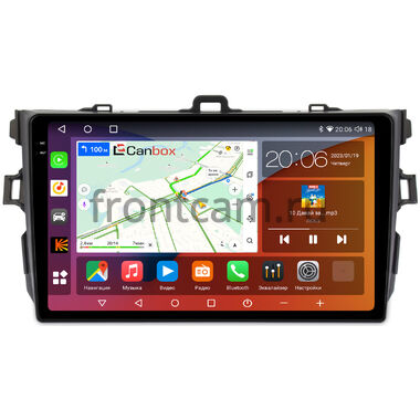 Toyota Corolla (E150) 2006-2013 (черная, без воздуховодов) Canbox H-Line 2K 4180-9094 на Android 10 (4G-SIM, 4/32, DSP, QLed)