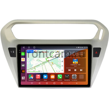 Peugeot 301 (2012-2024) Canbox H-Line 2K 4180-9118 на Android 10 (4G-SIM, 4/32, DSP, QLed)