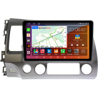 Honda Civic 8 4D 2005-2012 (левый руль, седан) Canbox H-Line 2K 4181-10-063 на Android 10 (4G-SIM, 4/32, DSP, QLed)