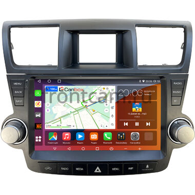 Toyota Highlander (U40) 2007-2013 для авто без усилителя (Тип3) Canbox H-Line 2K 4181-10-1180 на Android 10 (4G-SIM, 4/32, DSP, QLed)