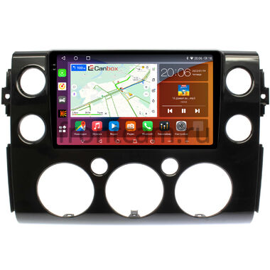 Toyota FJ Cruiser (2006-2022) (черная, глянцевая) Canbox H-Line 2K 4184-9-188 на Android 10 (4G-SIM, 6/128, DSP, QLed)