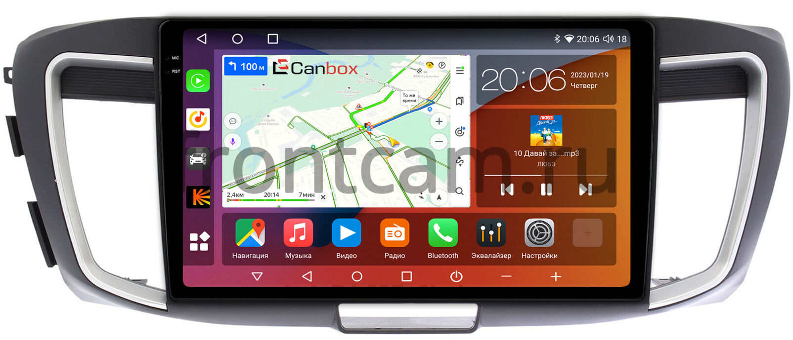 Штатная магнитола Honda Accord 9 (2012-2019) Canbox H-Line 2K 4187-10-1151  на Android 10 (4G-SIM, 8/256, DSP, QLed) Купить в городе Москва