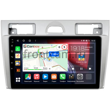 Ford Fiesta (Mk5) 2002-2008 (серебро) Canbox H-Line 4196-9-2069 на Android 10 (4G-SIM, 6/128, DSP, QLed)