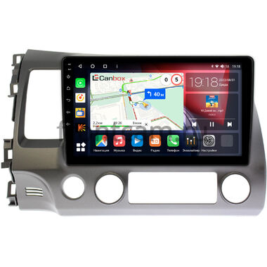 Honda Civic 8 4D 2005-2012 (левый руль, седан) Canbox H-Line 4198-10-063 на Android 10 (4G-SIM, 8/128, DSP, QLed)