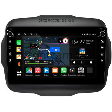 Jeep Renegade (2014-2024) Canbox M-Line 7801-9-629 на Android 10 (4G-SIM, 2/32, DSP, IPS) С крутилками