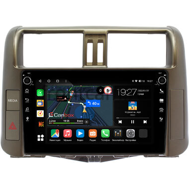 Toyota Land Cruiser Prado 150 2009-2013 (для авто с Navi и JBL Synthesis, цвет бронза) Canbox M-Line 7801-9005-1 на Android 10 (4G-SIM, 2/32, DSP, IPS) С крутилками