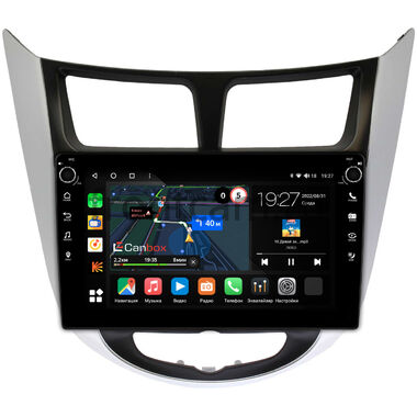 Hyundai Solaris, Accent 4 (2010-2019) Canbox M-Line 7801-9027 на Android 10 (4G-SIM, 2/32, DSP, IPS) С крутилками