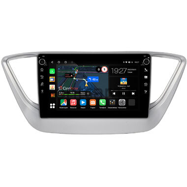 Hyundai Solaris 2 (2017-2024) (для авто без экрана) Canbox M-Line 7801-9039 на Android 10 (4G-SIM, 2/32, DSP, IPS) С крутилками