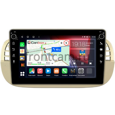 Fiat 500 2 (2007-2015) Canbox H-Line 7802-9-2805 на Android 10 (4G-SIM, 4/32, DSP, IPS) С крутилками