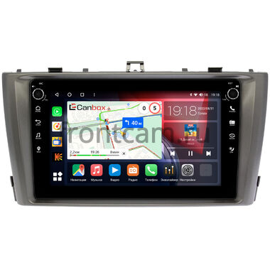 Toyota Avensis 3 2008-2015 (серая) Canbox H-Line 7802-9-3017 на Android 10 (4G-SIM, 4/32, DSP, IPS) С крутилками