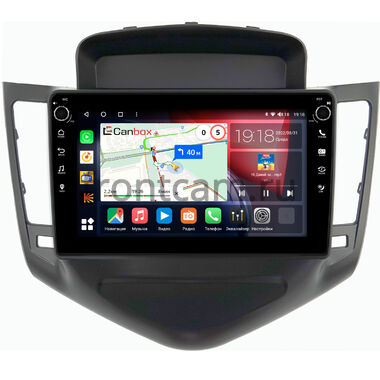 Chevrolet Cruze (2008-2012) (черная) Canbox H-Line 7802-9010 на Android 10 (4G-SIM, 4/32, DSP, IPS) С крутилками