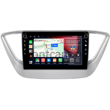 Hyundai Solaris 2 (2017-2024) (для авто без экрана) Canbox H-Line 7802-9039 на Android 10 (4G-SIM, 4/32, DSP, IPS) С крутилками