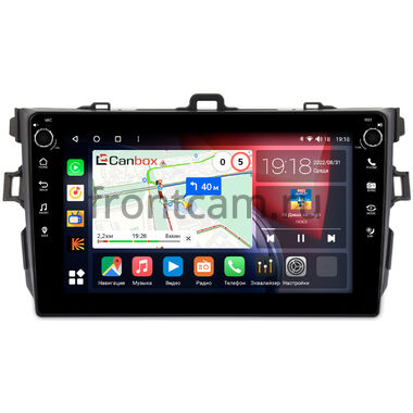 Toyota Corolla (E150) 2006-2013 (черная, без воздуховодов) Canbox H-Line 7802-9094 на Android 10 (4G-SIM, 4/32, DSP, IPS) С крутилками