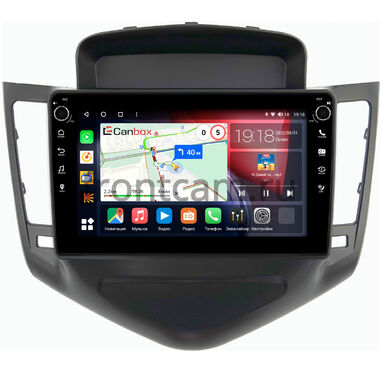 Chevrolet Cruze 2008-2012 (черная) Canbox H-Line 7803-9010 на Android 10 (4G-SIM, 4/64, DSP, IPS) С крутилками