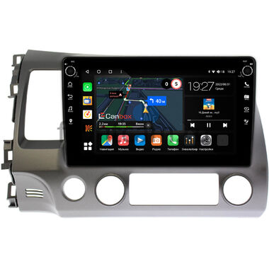 Honda Civic 8 4D 2005-2012 (левый руль, седан) Canbox M-Line 7805-10-063 на Android 10 (4G-SIM, 2/32, DSP, QLed) С крутилками