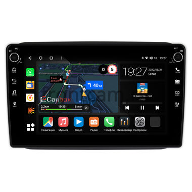 Skoda Fabia 2 2007-2014 (черная) Canbox M-Line 7805-1089 на Android 10 (4G-SIM, 2/32, DSP, QLed) С крутилками