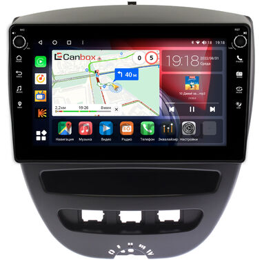 Toyota Aygo (2005-2014) Canbox H-Line 7806-10-1152 на Android 10 (4G-SIM, 4/32, DSP, QLed) С крутилками