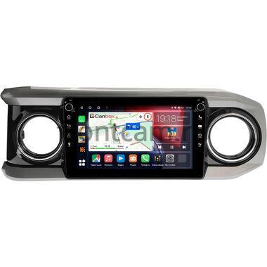 Toyota Tacoma 3 2015-2023 (черная, глянцевая) Canbox H-Line 7806-10-1431 на Android 10 (4G-SIM, 4/32, DSP, QLed) С крутилками