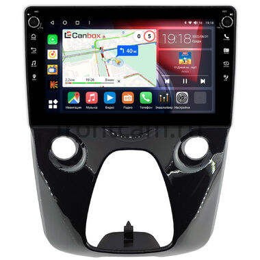 Toyota Aygo 2 (2014-2024) Canbox H-Line 7806-10-1458 на Android 10 (4G-SIM, 4/32, DSP, QLed) С крутилками