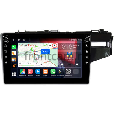 Honda Fit 3 2013-2020 (глянцевая, правый руль) Canbox H-Line 7806-10-508 на Android 10 (4G-SIM, 4/32, DSP, QLed) С крутилками