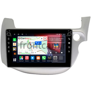 Honda Fit 2 2007-2014 (светло-серая) Canbox H-Line 7806-10-671 на Android 10 (4G-SIM, 4/32, DSP, QLed) С крутилками