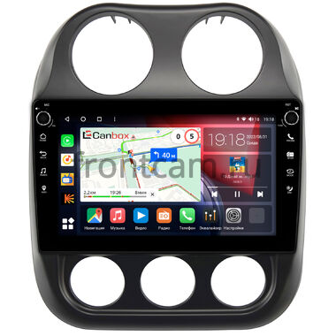 Jeep Compass, Liberty (Patriot) (2009-2016) Canbox H-Line 7807-10-810 на Android 10 (4G-SIM, 4/64, DSP, QLed) С крутилками