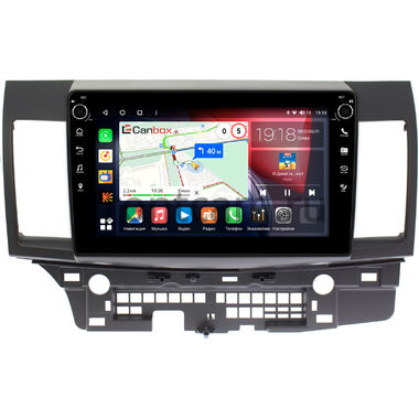 Mitsubishi Lancer 10 2007-2017 (для авто без Rockford) Canbox H-Line 7807-1021 на Android 10 (4G-SIM, 4/64, DSP, QLed) С крутилками