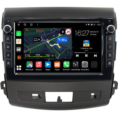 Mitsubishi Outlander XL 2005-2013 Canbox M-Line 7821-9-004-1 без Rockford на Android 10 (4G-SIM, 2/32, DSP, IPS) С крутилками