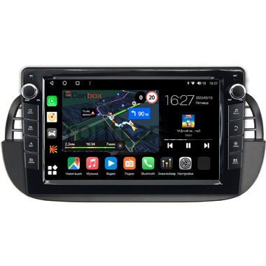 Fiat 500 2 (2007-2015) Canbox M-Line 7821-9-1394 на Android 10 (4G-SIM, 2/32, DSP, IPS) С крутилками