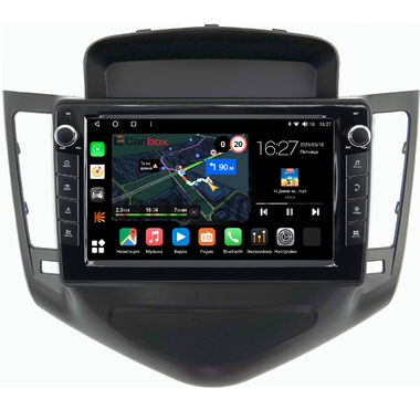 Chevrolet Cruze (2008-2012) (черная) Canbox M-Line 7821-9010 на Android 10 (4G-SIM, 2/32, DSP, IPS) С крутилками