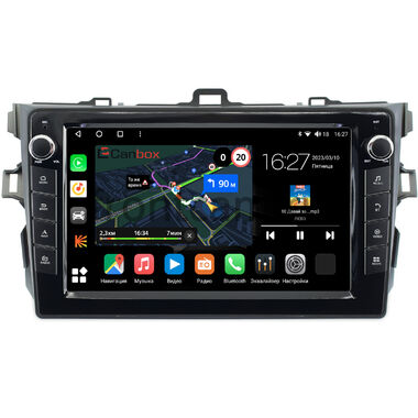 Toyota Corolla (E150) 2006-2013 (серая, без воздуховодов) Canbox M-Line 7821-9038 на Android 10 (4G-SIM, 2/32, DSP, IPS) С крутилками