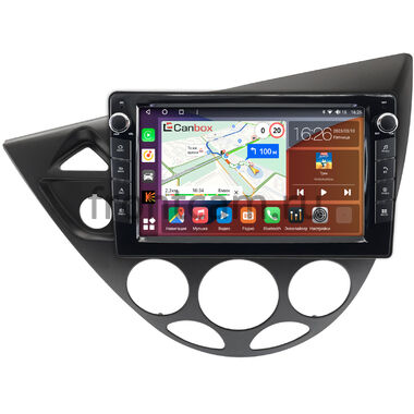 Ford Focus 1998-2005 (черная) Canbox H-Line 7822-9-1716 на Android 10 (4G-SIM, 4/32, DSP, IPS) С крутилками