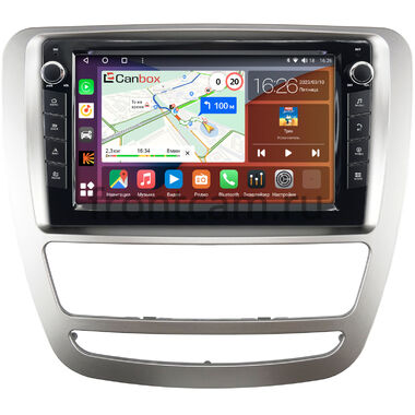 JAC T6 (2015-2024) (серебренная) Canbox H-Line 7822-9-4282 на Android 10 (4G-SIM, 4/32, DSP, IPS) С крутилками