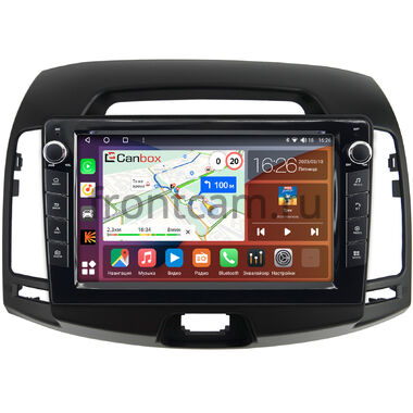 Hyundai Elantra 4 (HD) 2006-2011 (черная) Canbox H-Line 7822-9-680 Android 10 (4G-SIM, 4/32, DSP, IPS) С крутилками