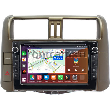 Toyota Land Cruiser Prado 150 2009-2013 (для авто с Navi и JBL Synthesis, цвет бронза) Canbox H-Line 7822-9005-1 на Android 10 (4G-SIM, 4/32, DSP, IPS) С крутилками