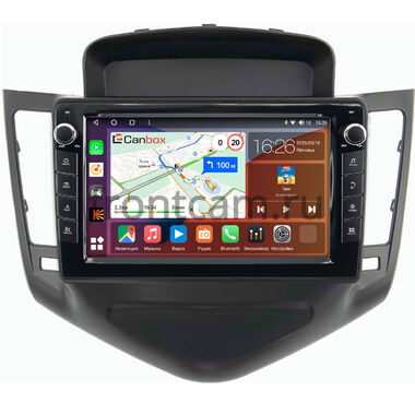 Chevrolet Cruze (2008-2012) (черная) Canbox H-Line 7822-9010 на Android 10 (4G-SIM, 4/32, DSP, IPS) С крутилками