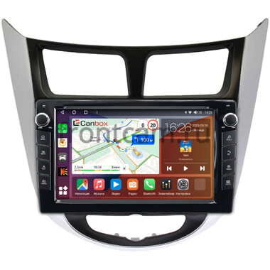 Hyundai Solaris, Accent 4 (2010-2019) Canbox H-Line 7822-9027 на Android 10 (4G-SIM, 4/32, DSP, IPS) С крутилками