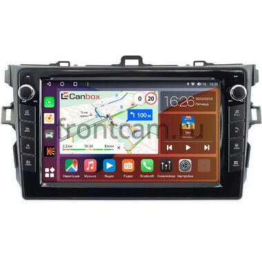 Toyota Corolla (E150) 2006-2013 (серая, без воздуховодов) Canbox H-Line 7822-9038 на Android 10 (4G-SIM, 4/32, DSP, IPS) С крутилками