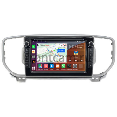 Kia Sportage 4 2015-2018 (серебренная, для авто без камеры) Canbox H-Line 7822-9044 на Android 10 (4G-SIM, 4/32, DSP, IPS) С крутилками