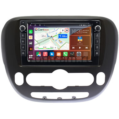 Kia Soul 2 (2013-2019) (с климат-контролем, матовая) Canbox H-Line 7822-9390 на Android 10 (4G-SIM, 4/32, DSP, IPS) С крутилками