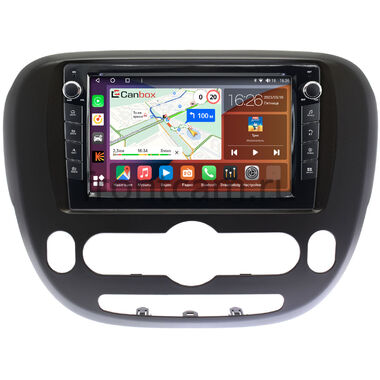 Kia Soul 2 2013-2019 (с климат-контролем, матовая) Canbox H-Line 7822-9390 на Android 10 (4G-SIM, 4/32, DSP, IPS) С крутилками