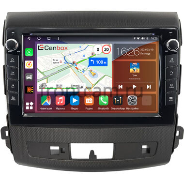 Mitsubishi Outlander XL (2005-2013) Canbox H-Line 7823-9-004 для авто с Rockford на Android 10 (4G-SIM, 4/64, DSP, IPS) С крутилками