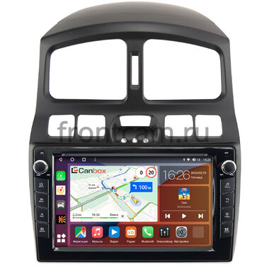 Hyundai Santa Fe (2000-2006), Santa Fe (Classic) (2007-2013) Canbox H-Line 7823-9-223 на Android 10 (4G-SIM, 4/64, DSP, IPS) С крутилками