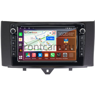 Smart Fortwo 2 (2011-2015) Canbox H-Line 7824-9251 на Android 10 (4G-SIM, 6/128, DSP, IPS) С крутилками