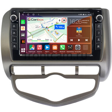 Honda Jazz 2001-2008 (с климат-контролем, левый руль) Canbox H-Line 7824-9267 Android 10 (4G-SIM, 6/128, DSP, IPS) С крутилками